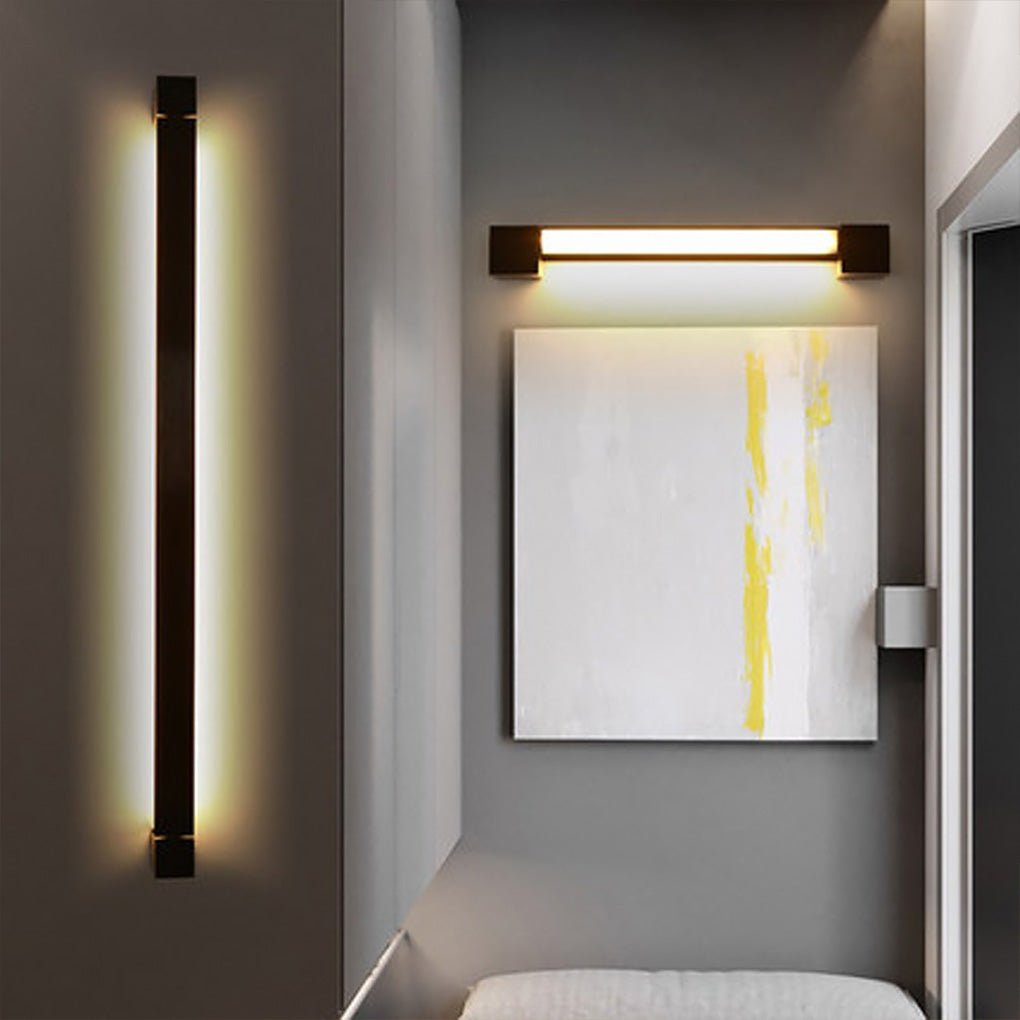 Nordic Ultra-thin Long Strip LED Bedside Background Wall Rotatable Wall Lamp - Lighting > Wall Lights > LED Wall Lights - DINIBLO 