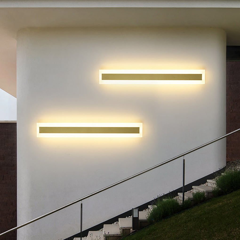 Outdoor Waterproof Rust-proof Minimalist Strip LED Wall Sconces Garden Light - Lighting > Outdoor Lighting > Outdoor Wall Lighting - DINIBLO 