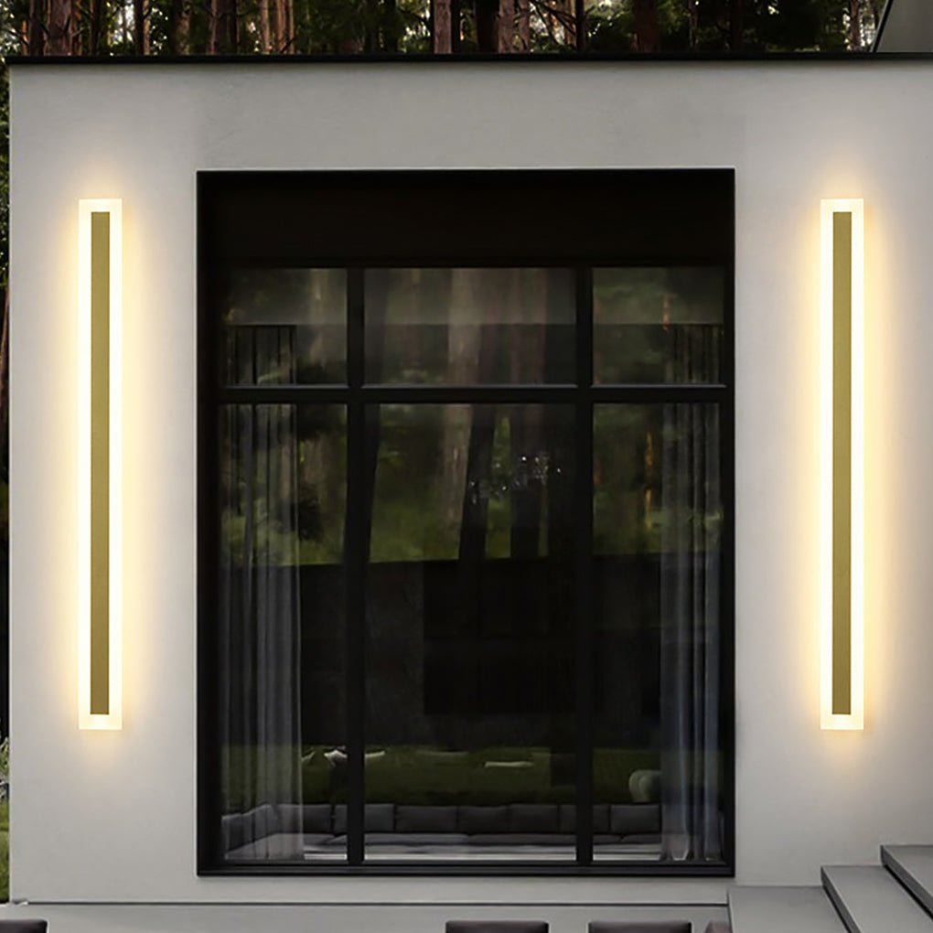 Outdoor Waterproof Rust-proof Minimalist Strip LED Wall Sconces Garden Light - Lighting > Outdoor Lighting > Outdoor Wall Lighting - DINIBLO 