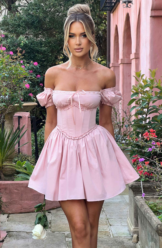 Penelope Mini Dress - Blush - Dress - DINIBLO 