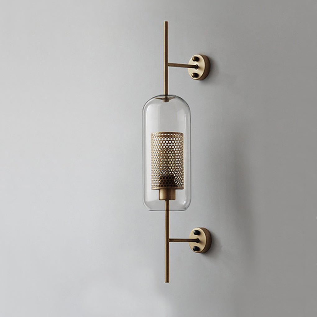 Personalized Creative Retro Industrial Style Corridor Bronze Glass Tank Wall Sconces - Lighting > Wall Lights > Wall sconces - DINIBLO 