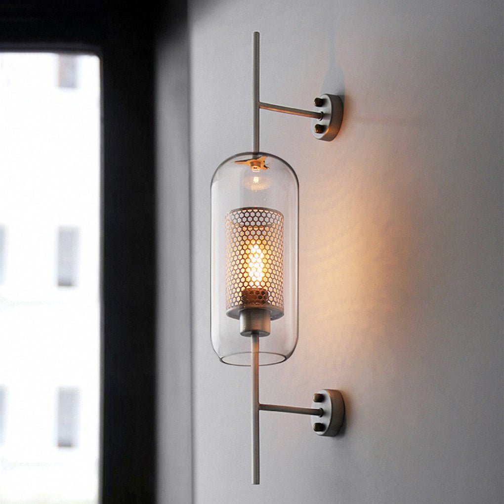 Personalized Creative Retro Industrial Style Corridor Bronze Glass Tank Wall Sconces - Lighting > Wall Lights > Wall sconces - DINIBLO 