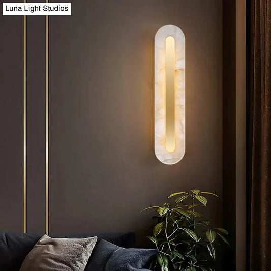 Postmodern Luxury Copper Marble Wall Lamp in Gold shade For Living Room Restaurant Bedroom Indoor Wall Lamp - Wall Lamp - DINIBLO 