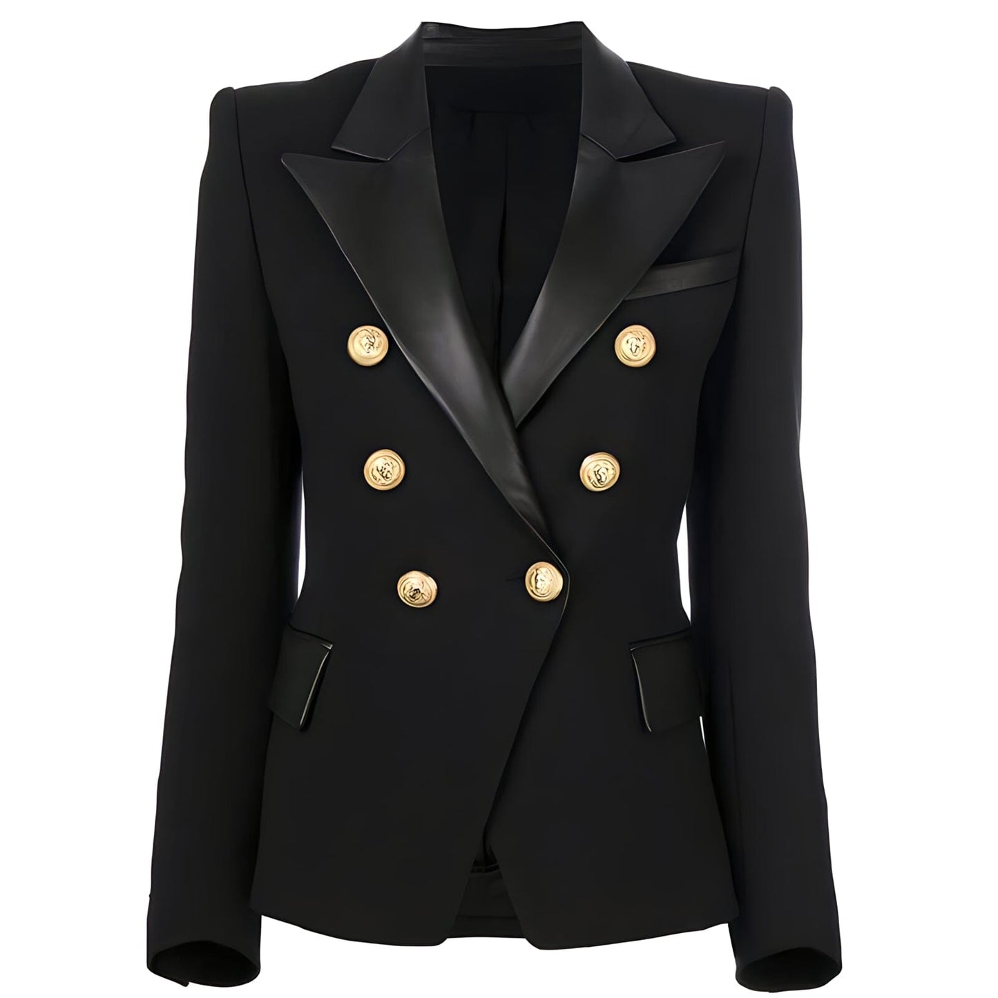 The Annette Faux Leather Blazer -  - DINIBLO 