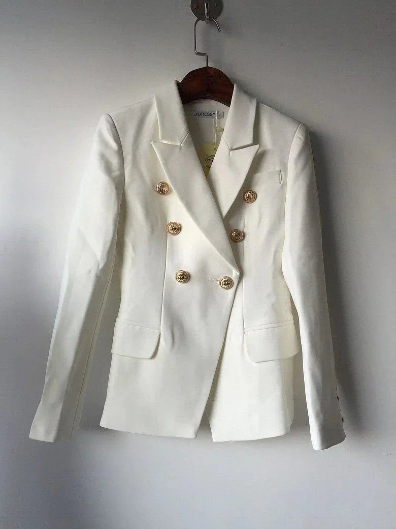 The Priscilla Slim Fit Blazer - Pearl -  - DINIBLO 