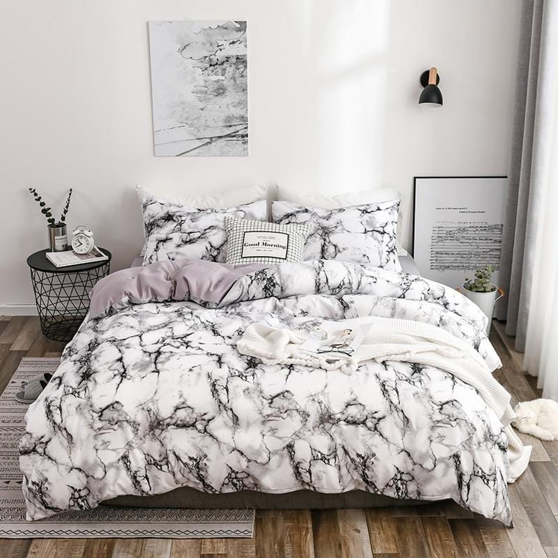 Marble Duvet Cover Set - Bed - DINIBLO 