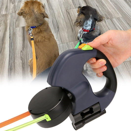 Retractable Dual Dog Leash - Pet Leashes - DINIBLO 