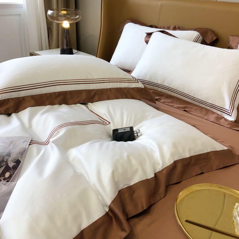 Beige Duvet Cover Set - Bed - DINIBLO 