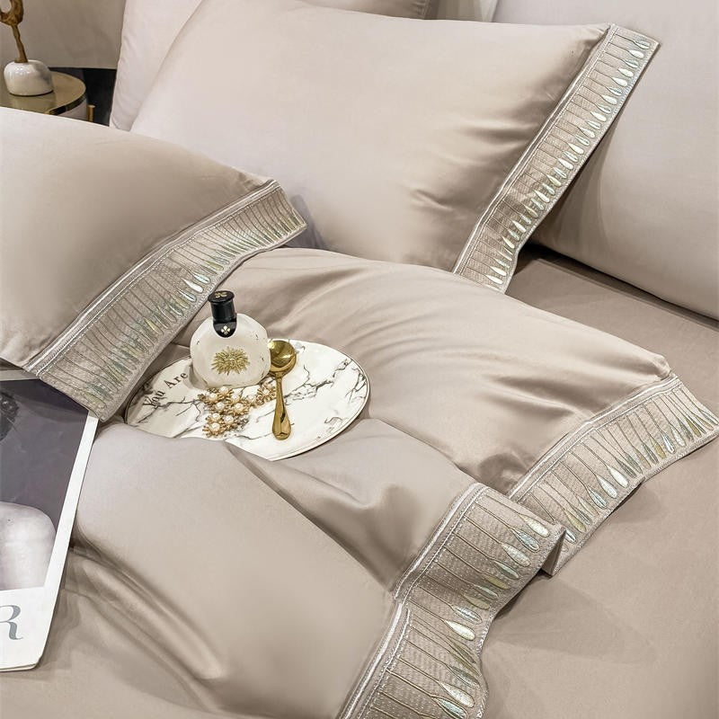 Cream Duvet Cover Set - Bed - DINIBLO 