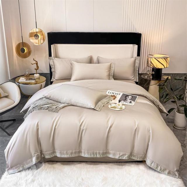 Cream Duvet Cover Set - Bed - DINIBLO 