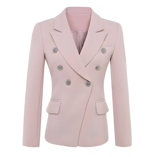 The Priscilla Slim Fit Blazer - Coral -  - DINIBLO 