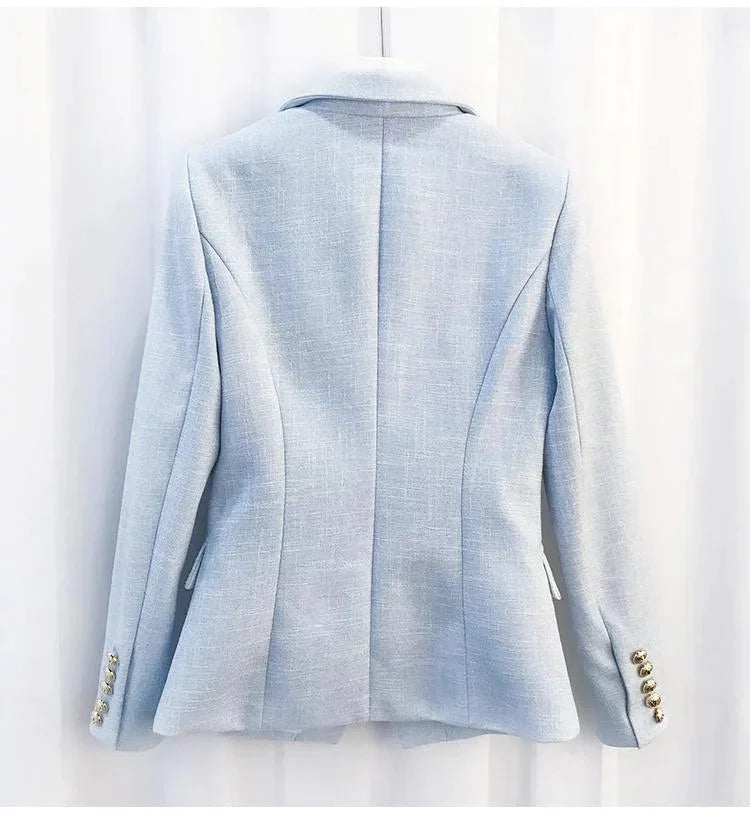 The Priscilla Slim Fit Blazer - Powder Blue -  - DINIBLO 