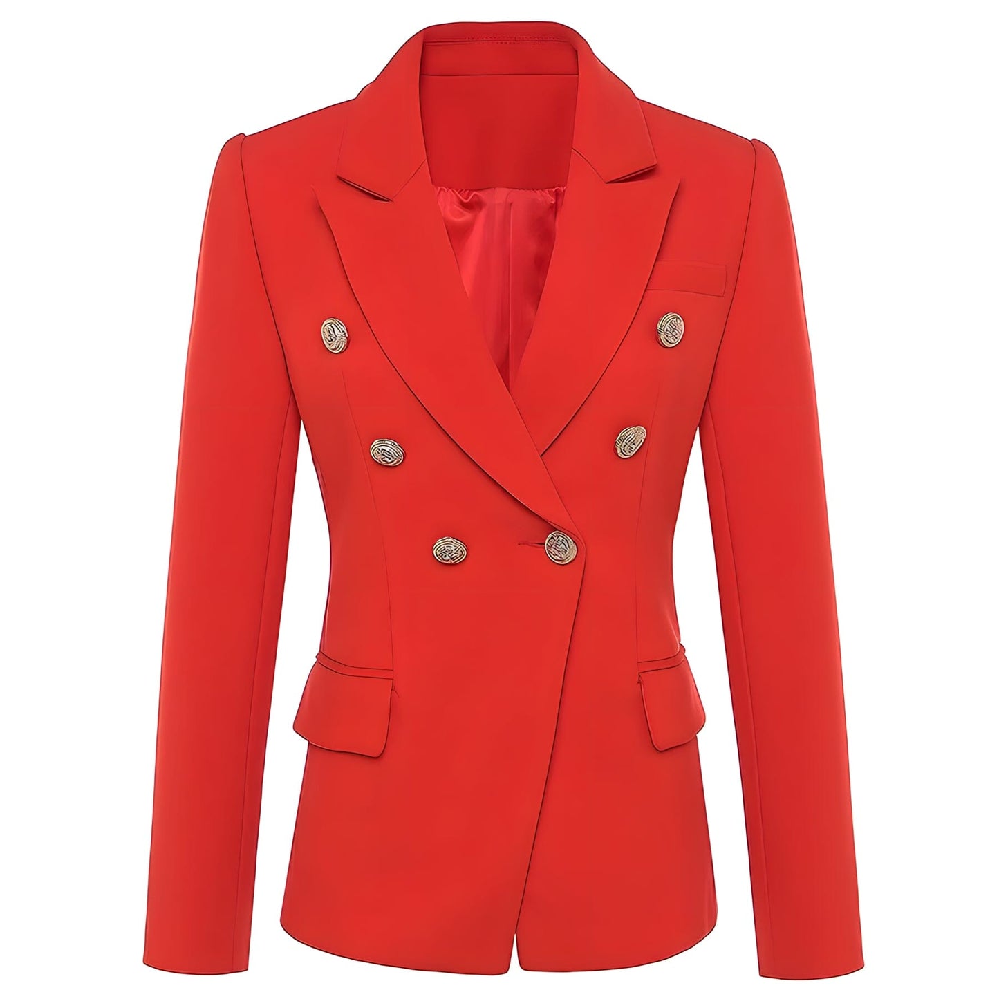 The Priscilla Slim Fit Blazer - Cherry Red -  - DINIBLO 