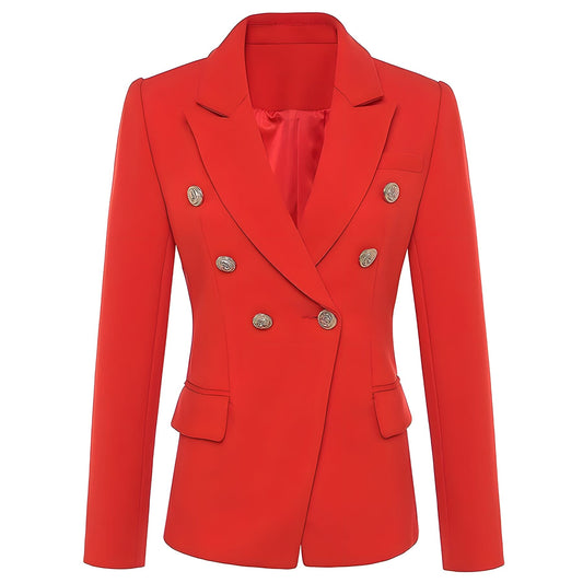 The Priscilla Slim Fit Blazer - Cherry Red -  - DINIBLO 