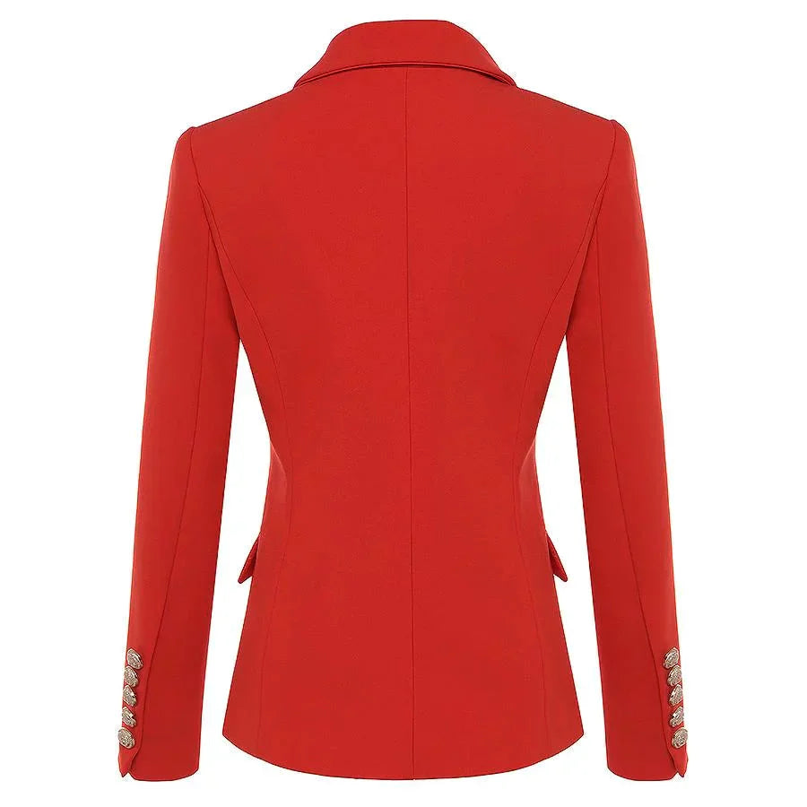 The Priscilla Slim Fit Blazer - Cherry Red -  - DINIBLO 