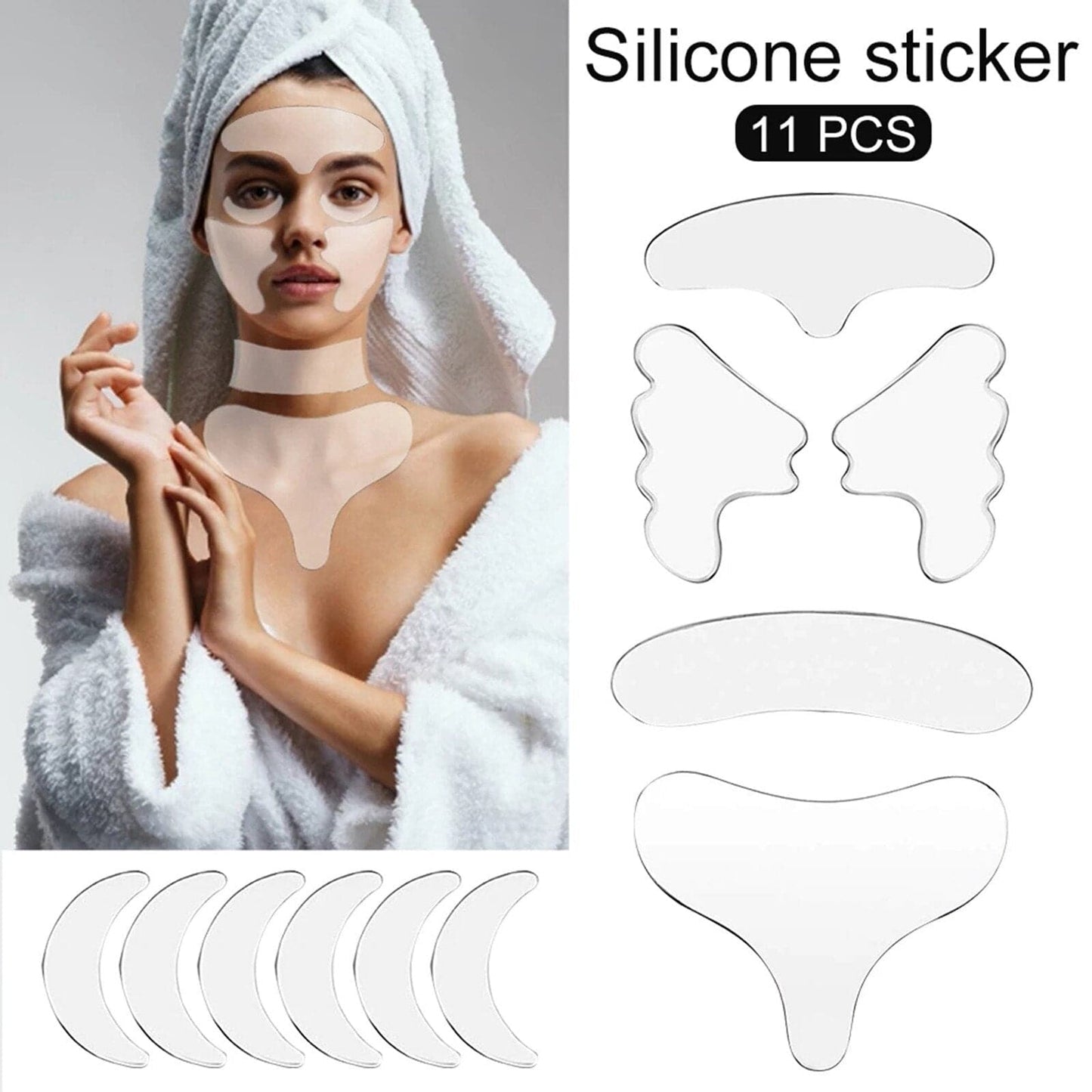 Reusable Silicone Anti-Wrinkle Patches - Beauty And Personal Care - DINIBLO 