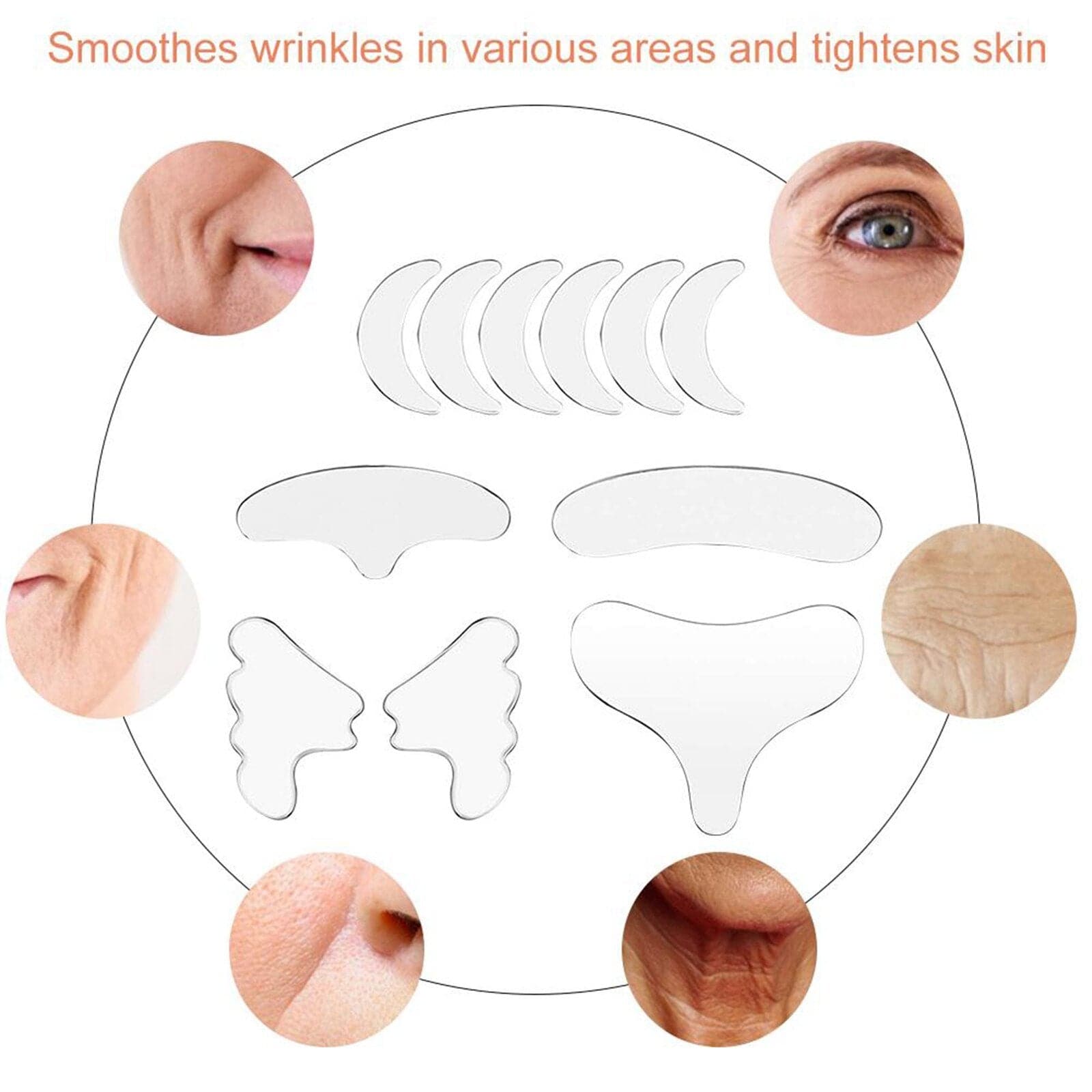 Reusable Silicone Anti-Wrinkle Patches - Beauty And Personal Care - DINIBLO 