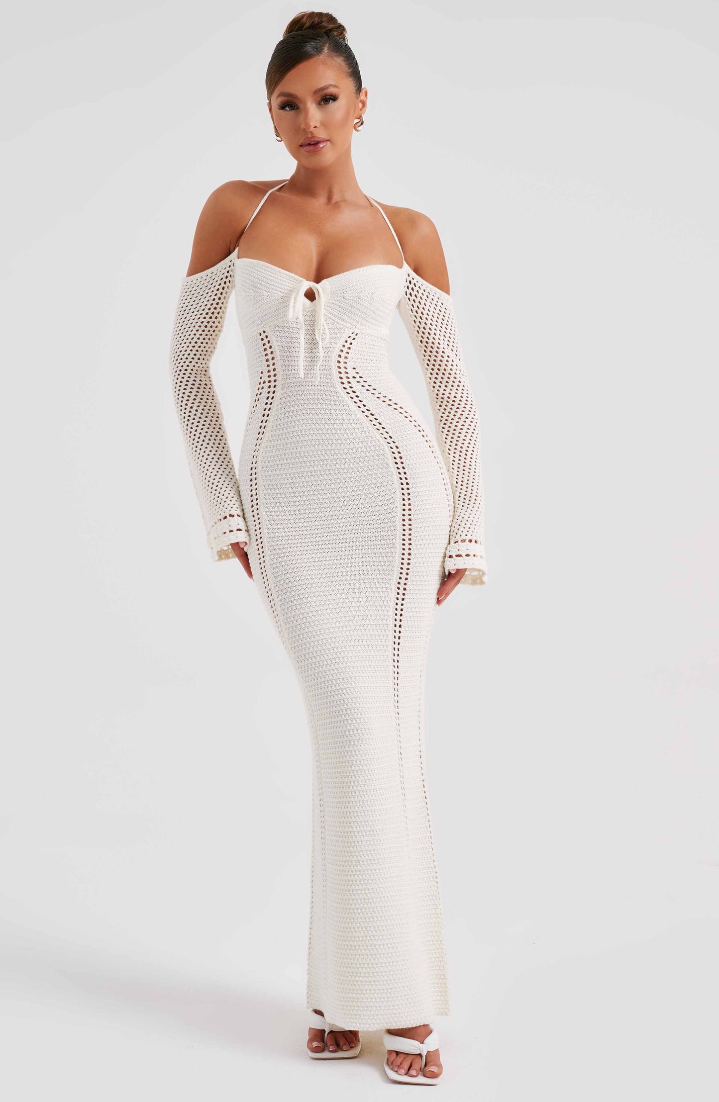 Samariah Maxi Dress - White - Dress - DINIBLO 