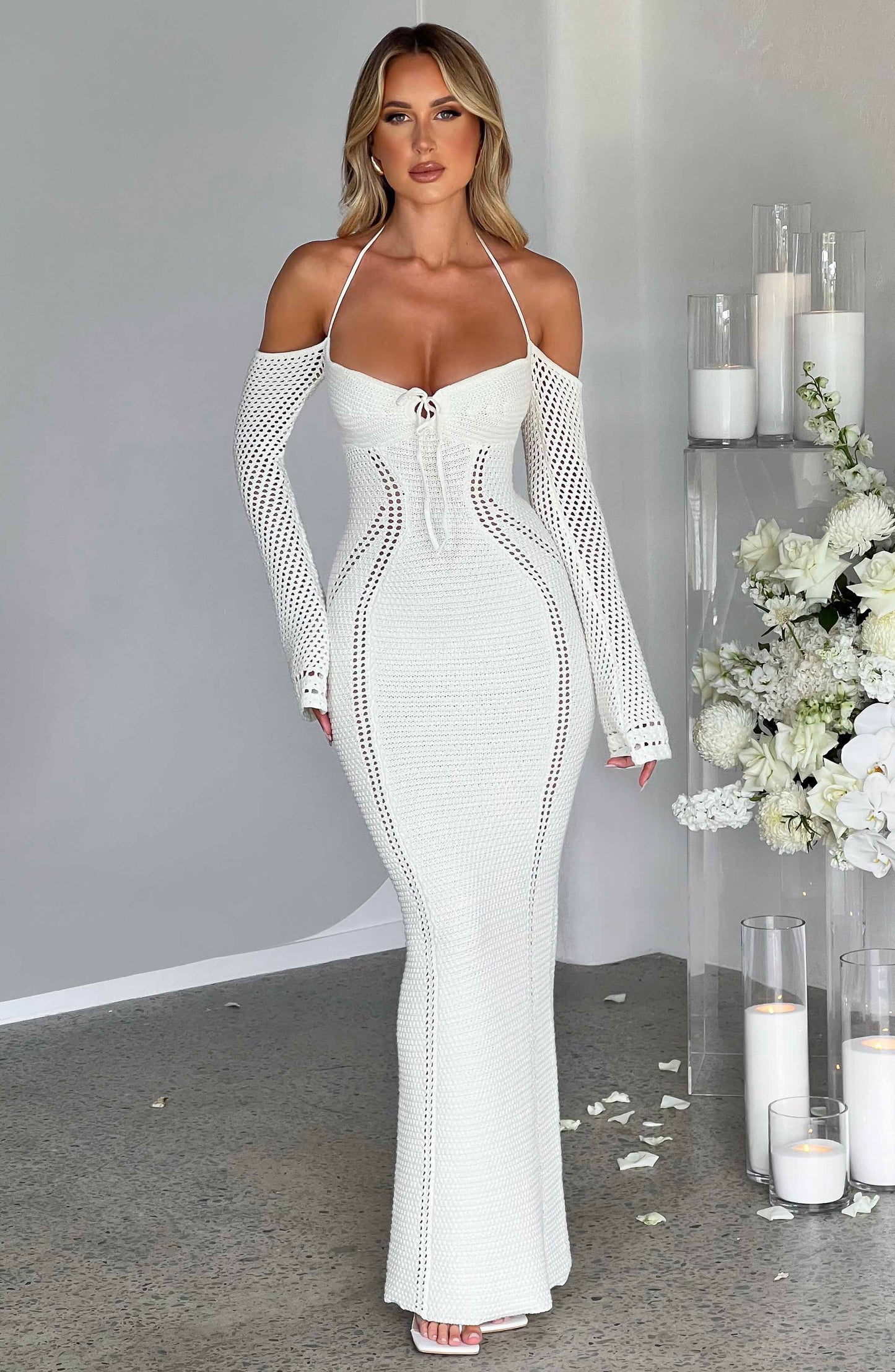 Samariah Maxi Dress - White - Dress - DINIBLO 