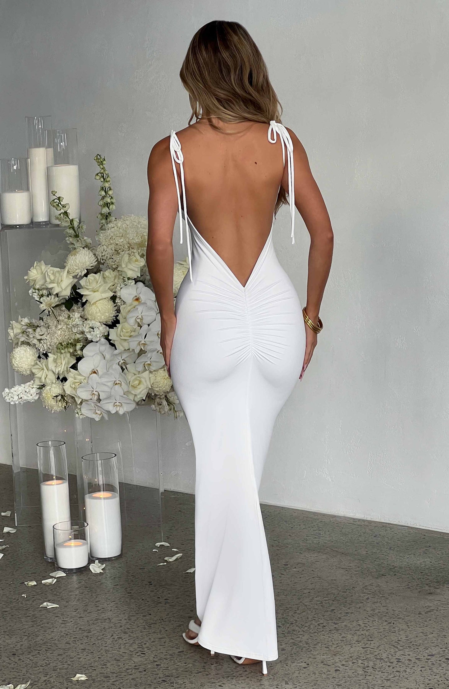 Sanya Maxi Dress - White - Dress - DINIBLO 