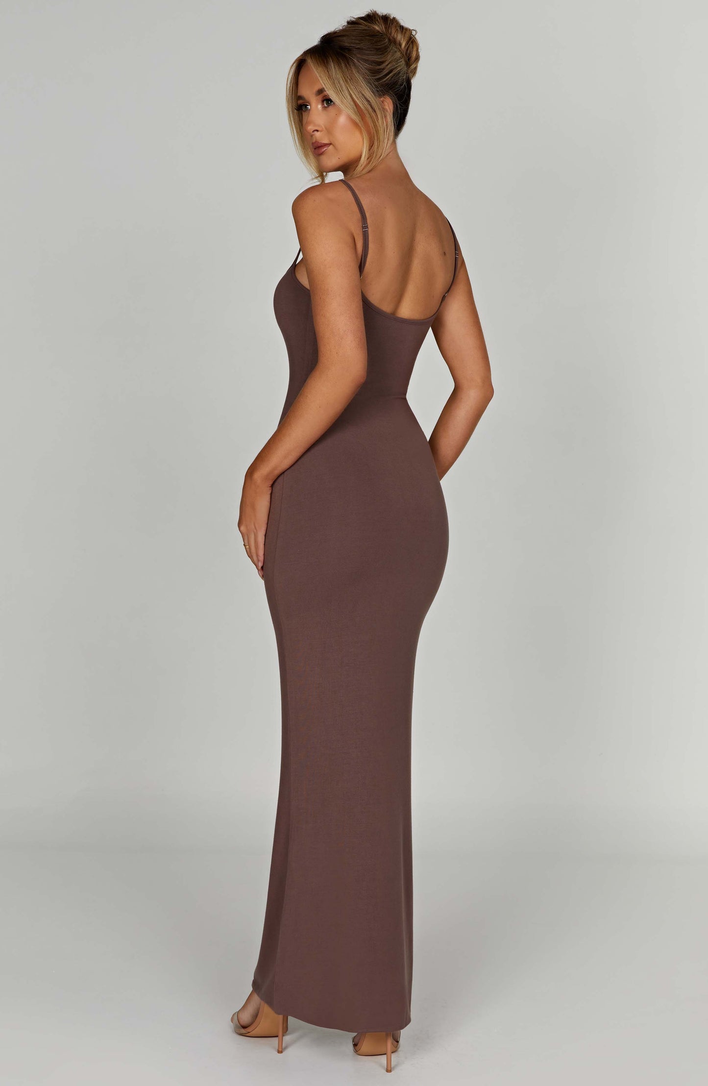 Saskia Maxi Dress - Chocolate - Dress - DINIBLO 