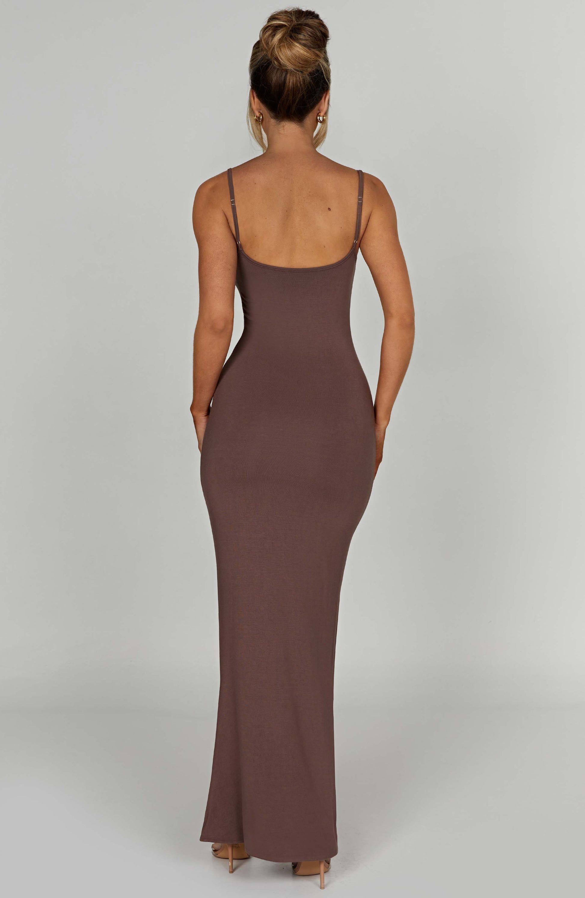 Saskia Maxi Dress - Chocolate - Dress - DINIBLO 