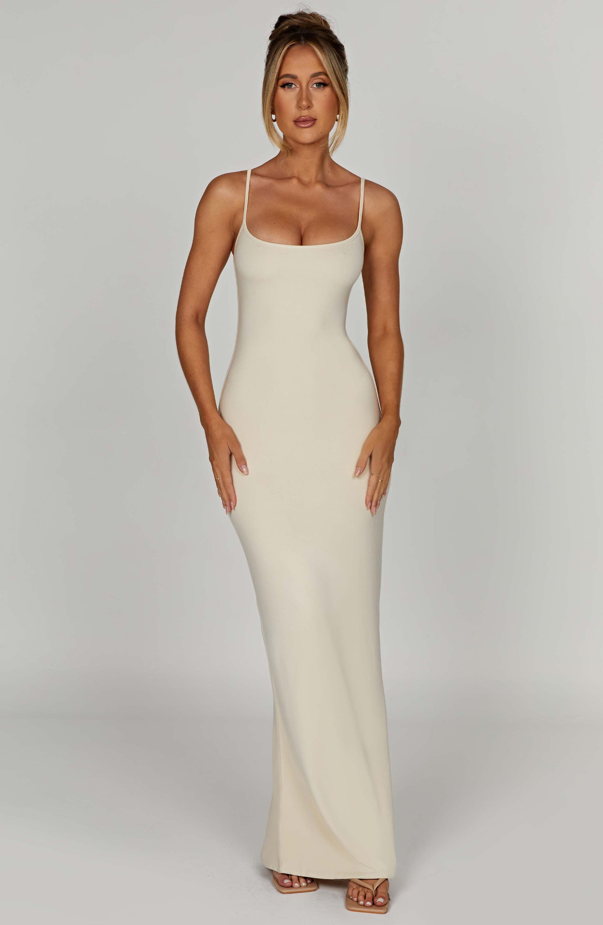 Saskia Maxi Dress - Cream - Dress - DINIBLO 