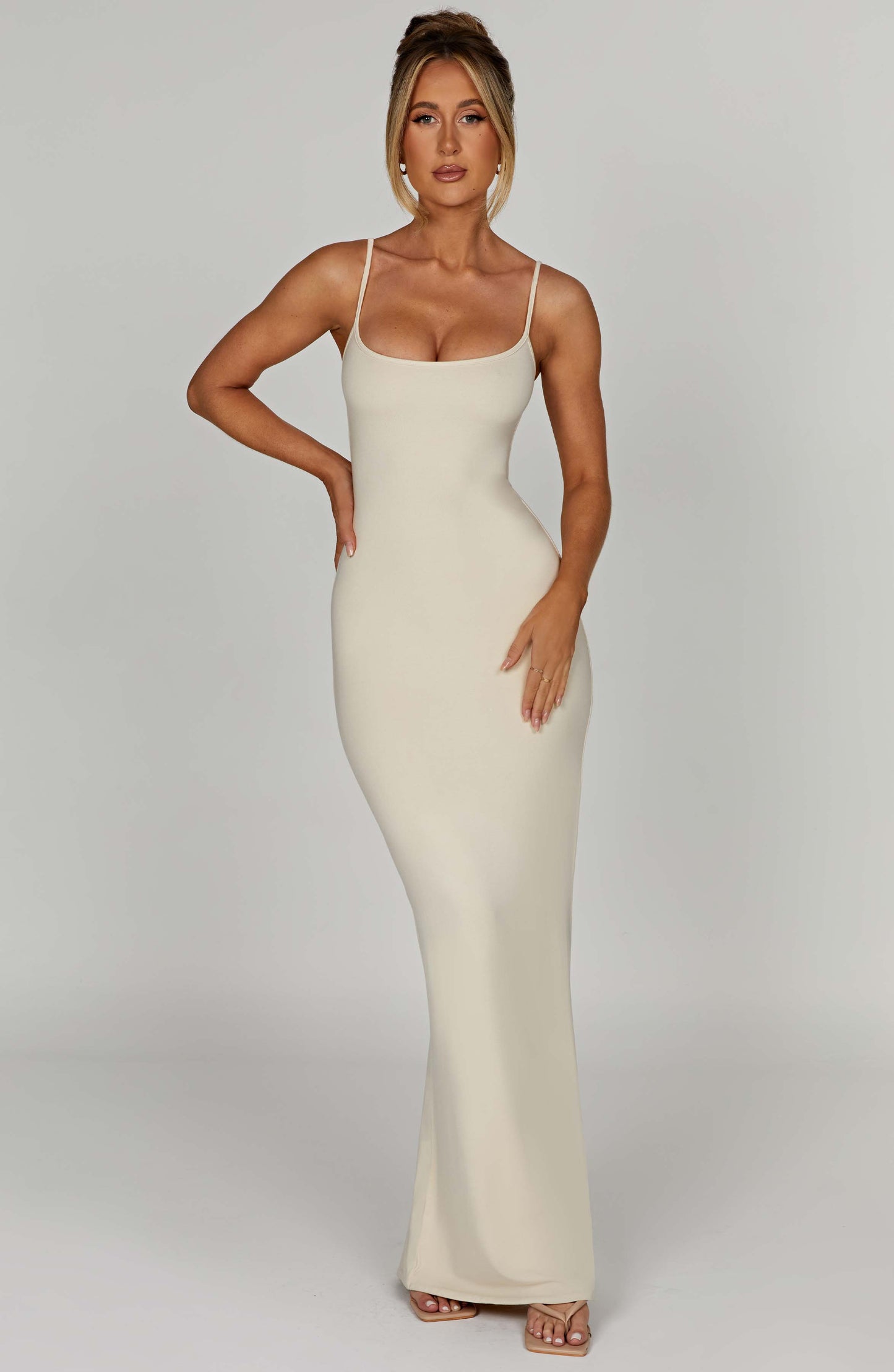 Saskia Maxi Dress - Cream - Dress - DINIBLO 