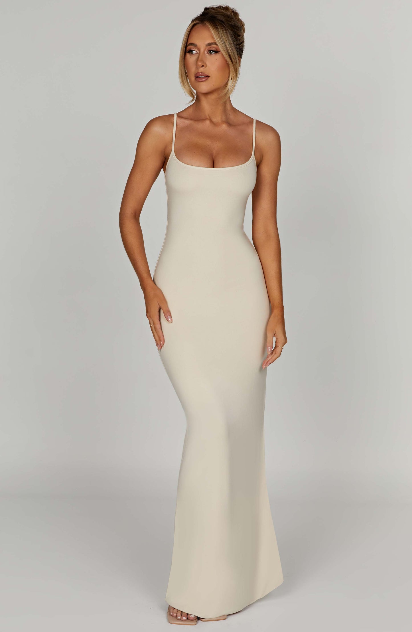 Saskia Maxi Dress - Cream - Dress - DINIBLO 