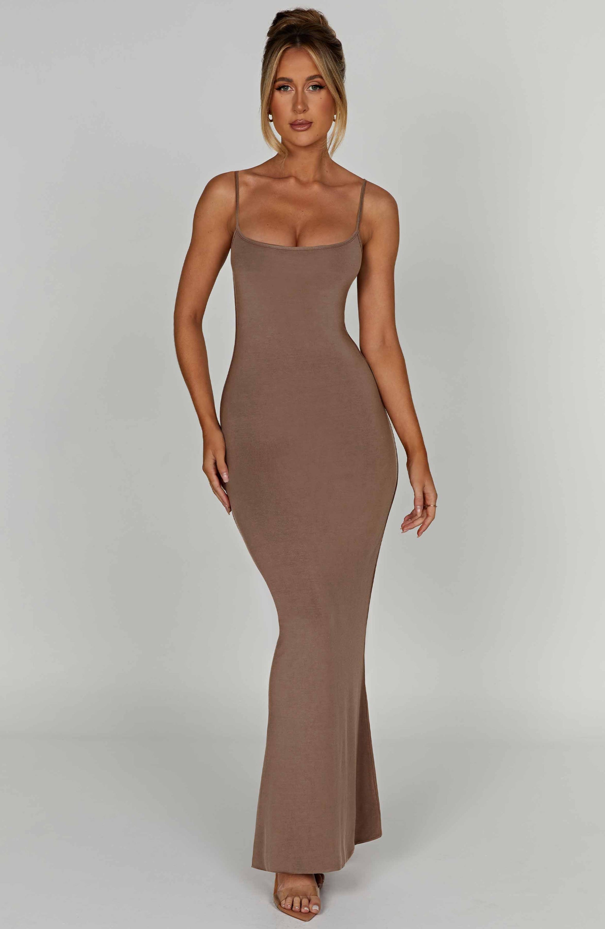 Saskia Maxi Dress - Mocha - Dress - DINIBLO 