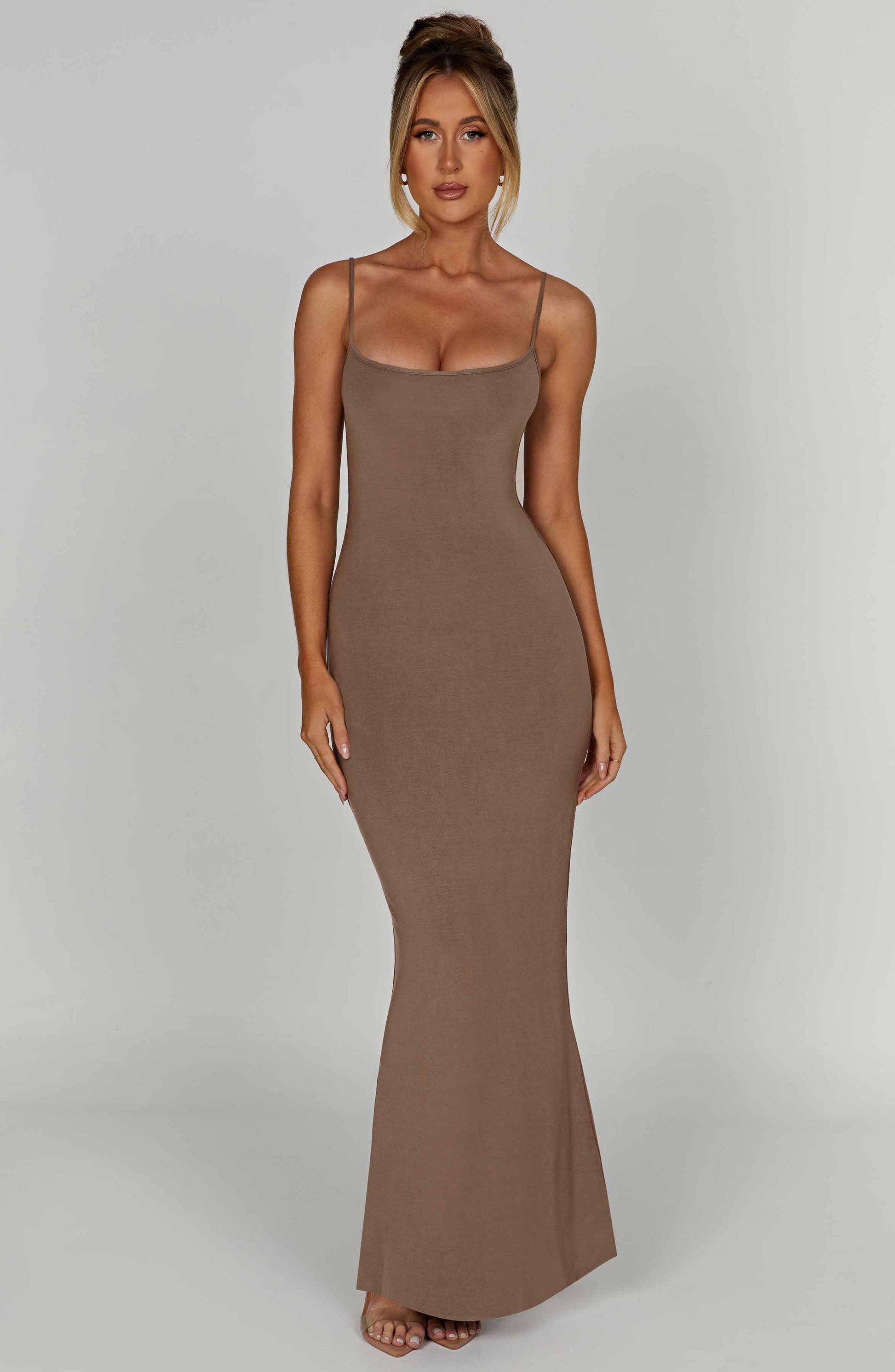 Saskia Maxi Dress - Mocha - Dress - DINIBLO 