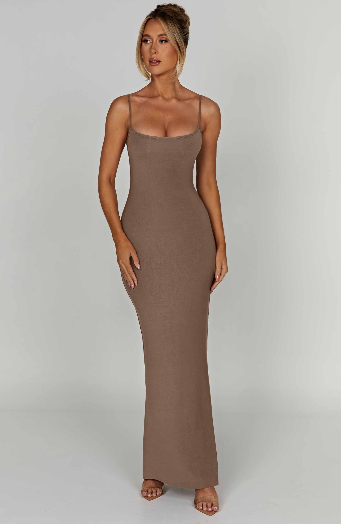 Saskia Maxi Dress - Mocha - Dress - DINIBLO 