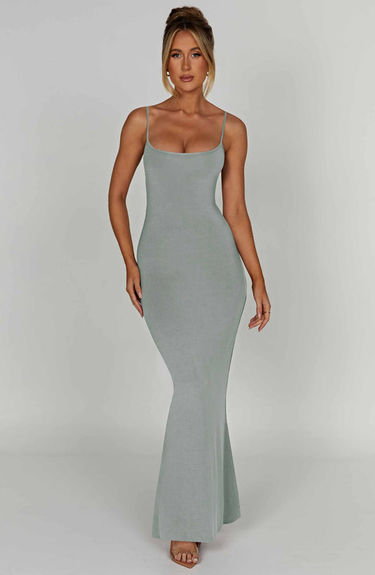 Saskia Maxi Dress - Steel - Dress - DINIBLO 