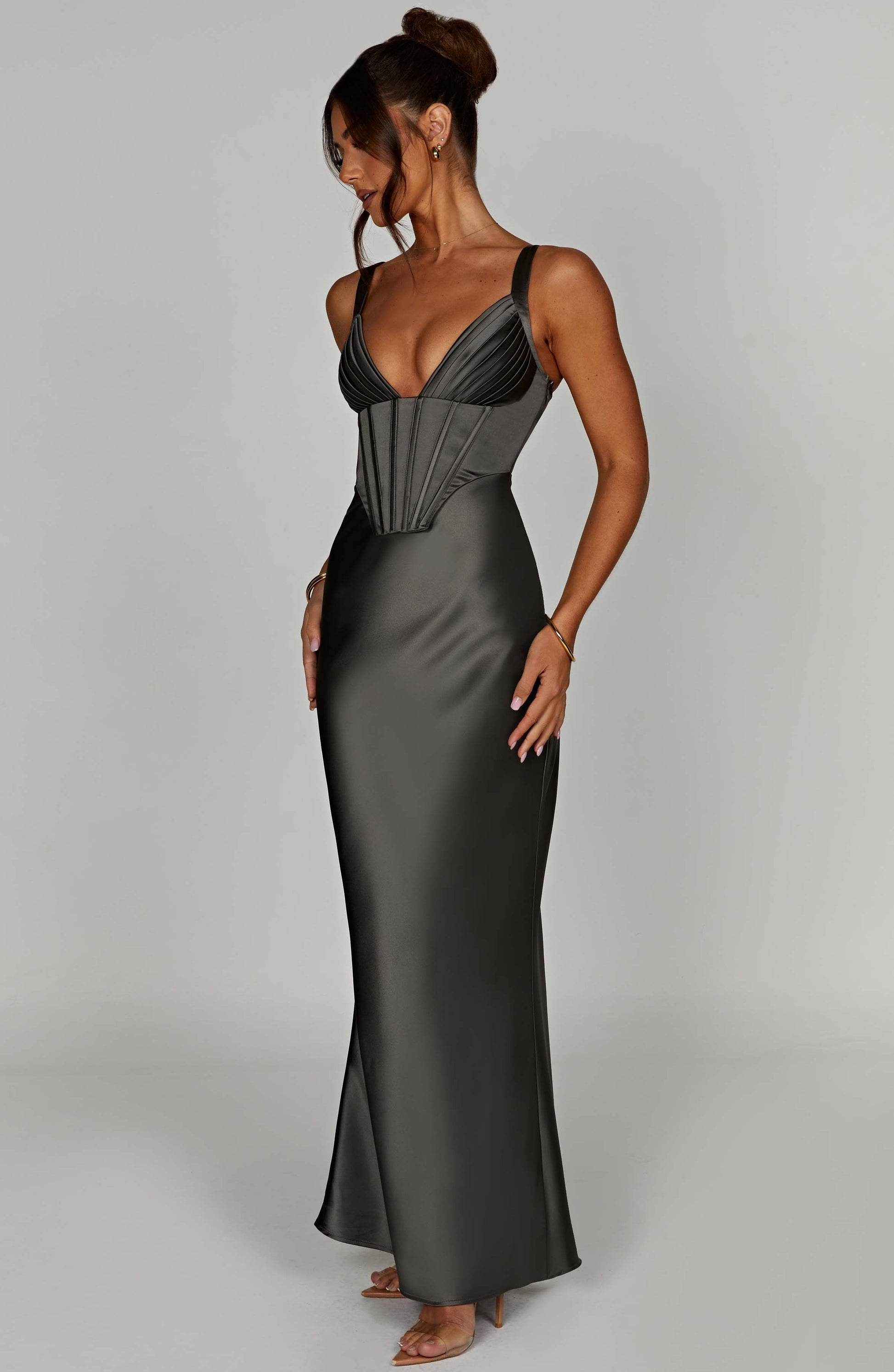 Shae Maxi Dress - Charcoal - Dress - DINIBLO 