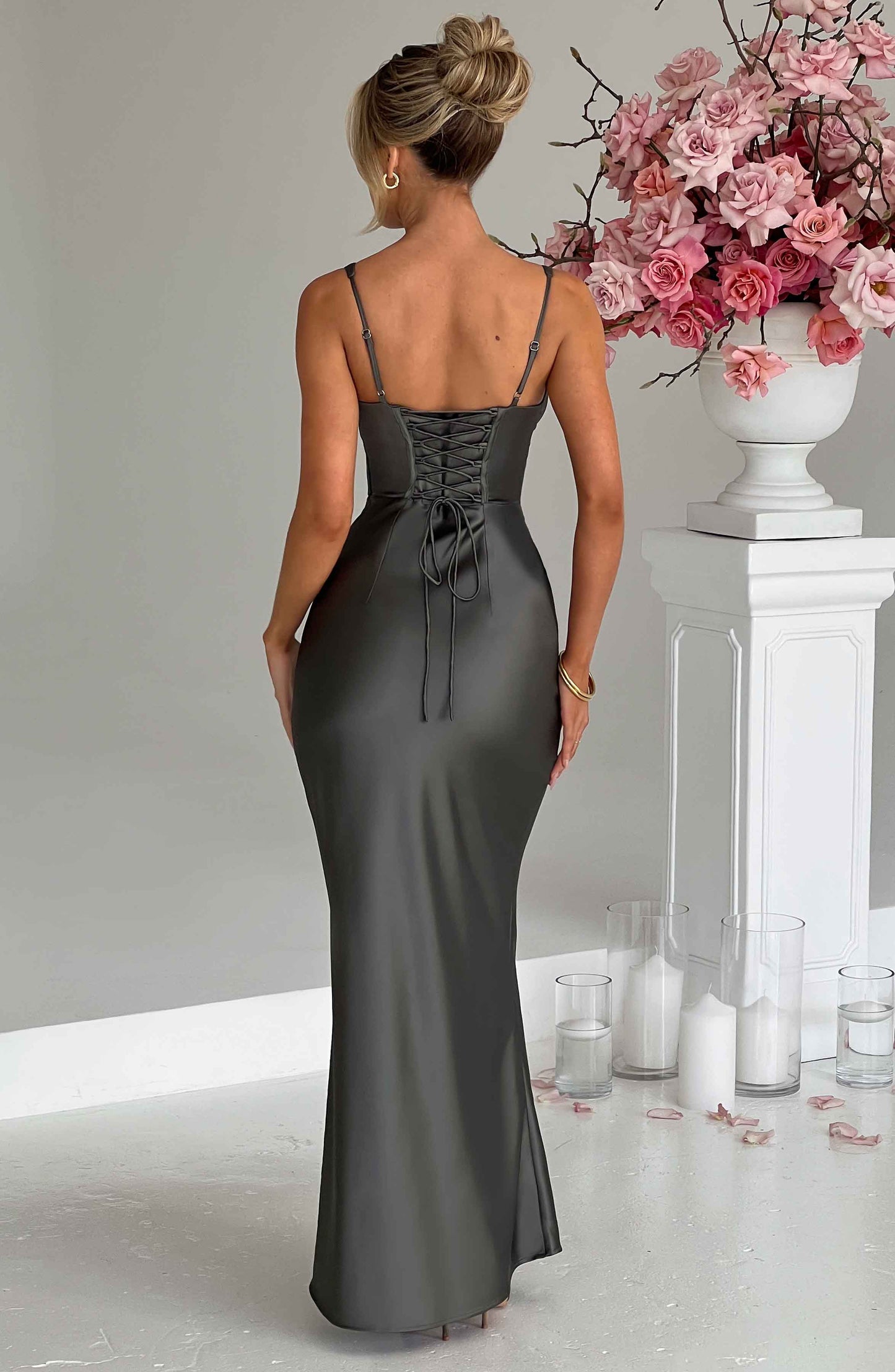 Shae Maxi Dress - Charcoal - Dress - DINIBLO 