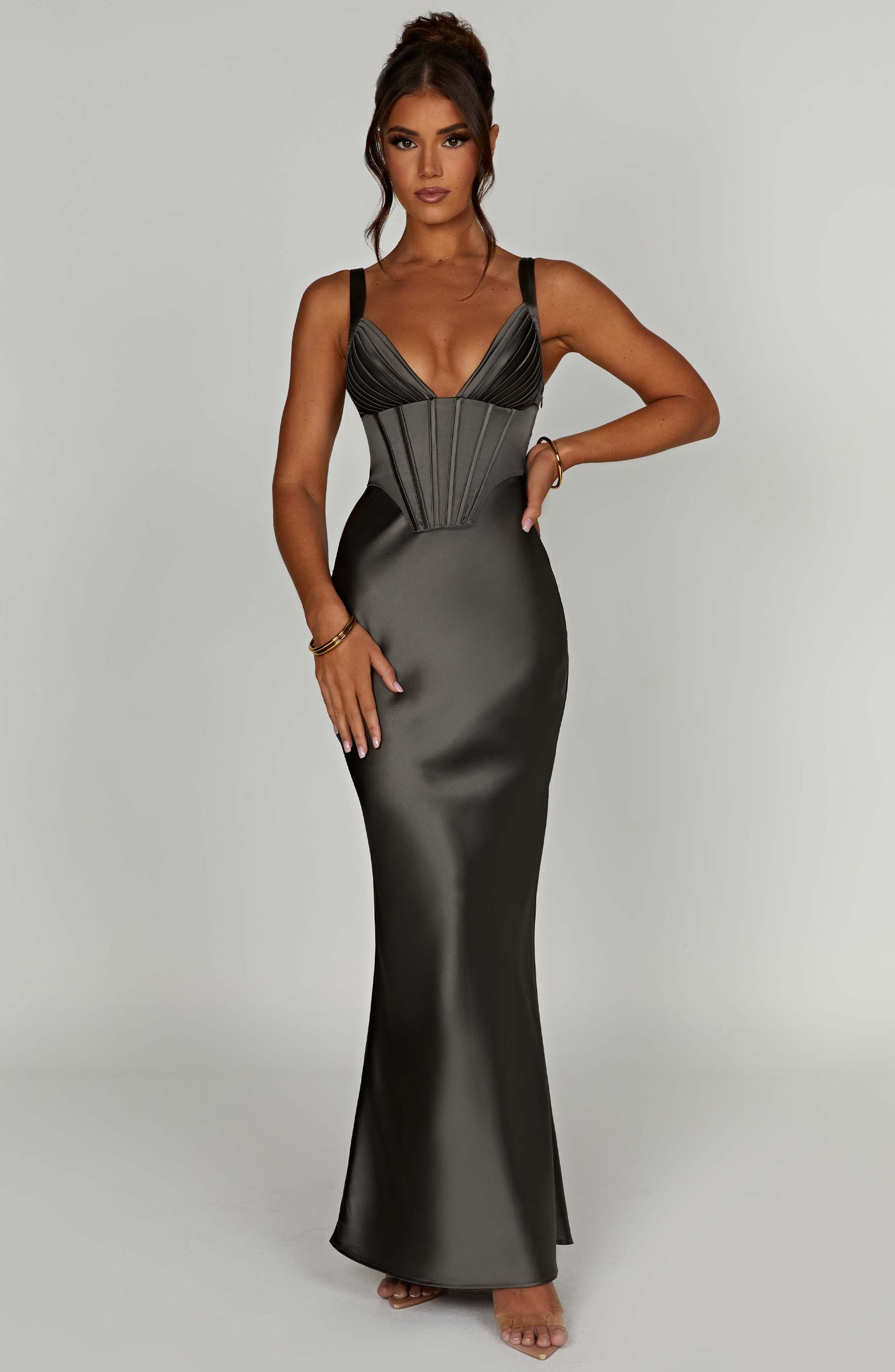 Shae Maxi Dress - Charcoal - Dress - DINIBLO 