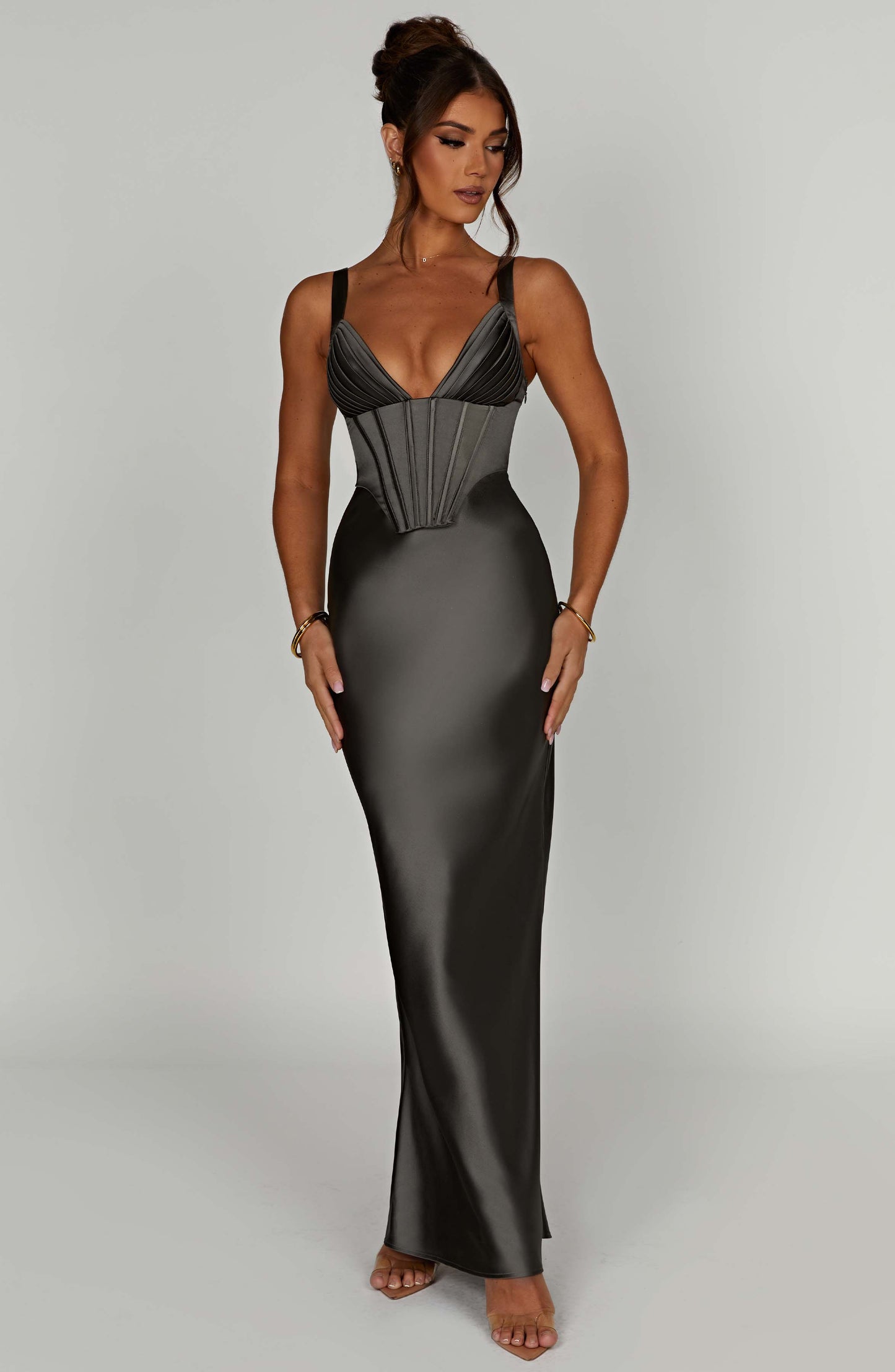 Shae Maxi Dress - Charcoal - Dress - DINIBLO 