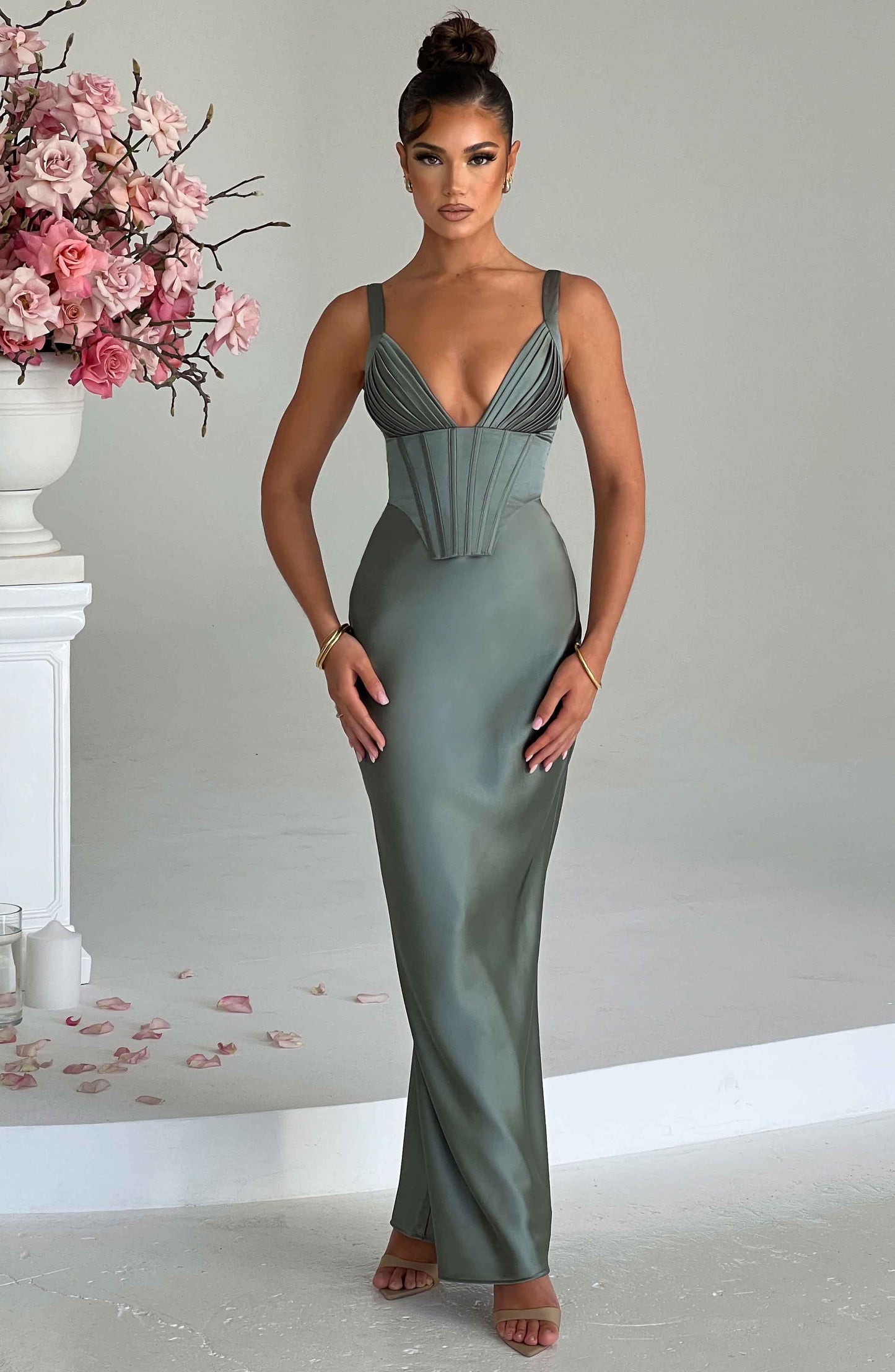 Shae Maxi Dress - Sage - Dress - DINIBLO 