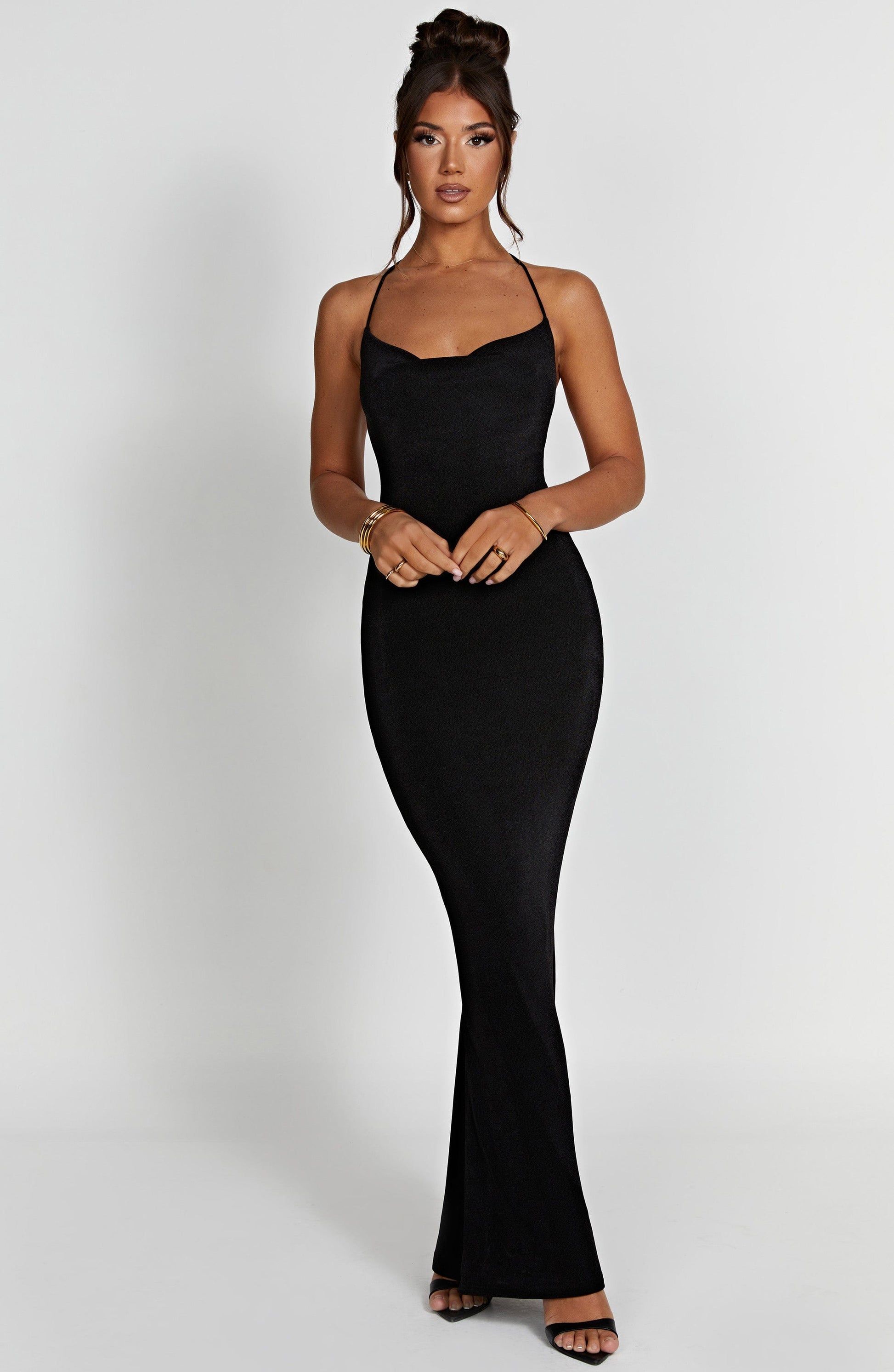 Talisa Maxi Dress - Black - Dress - DINIBLO 