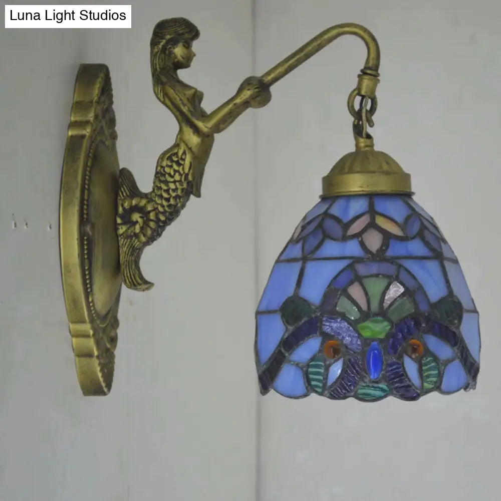 Victorian Hand Cut Glass Brass Wall Sconce - Elegant Dining Room Wall Light -  - DINIBLO 