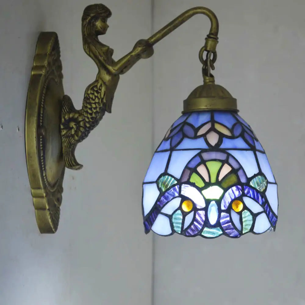 Victorian Hand Cut Glass Brass Wall Sconce - Elegant Dining Room Wall Light -  - DINIBLO 