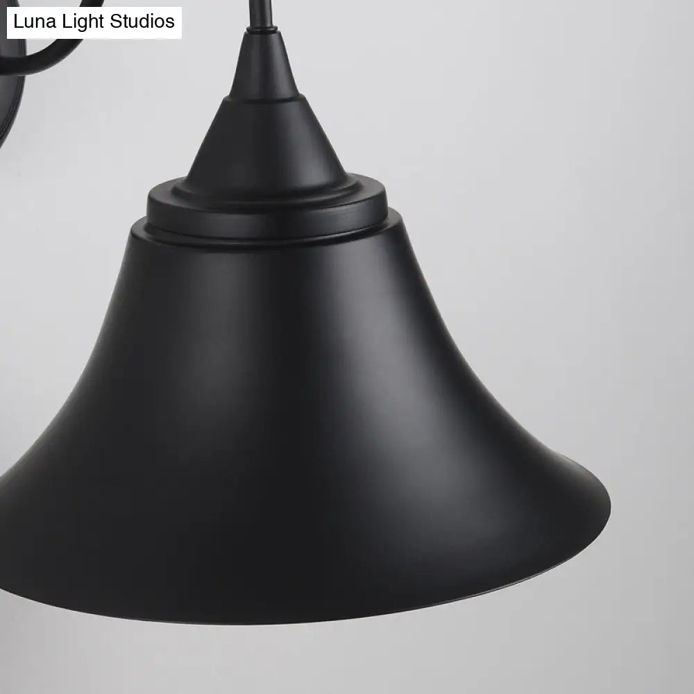 Vintage Matte Black Wall Lamp with Gooseneck Arm - Balcony Light Fixture -  - DINIBLO 