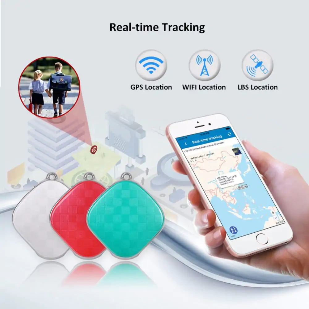 Durable Mini Personal GPS Tracker Kids Listening Device - Mini Personal GPS Tracker Kids Listening Device - DINIBLO 