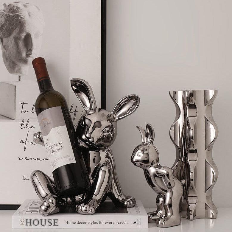 Yunque Rabbit Wine Holder & Decor - 0 - DINIBLO 