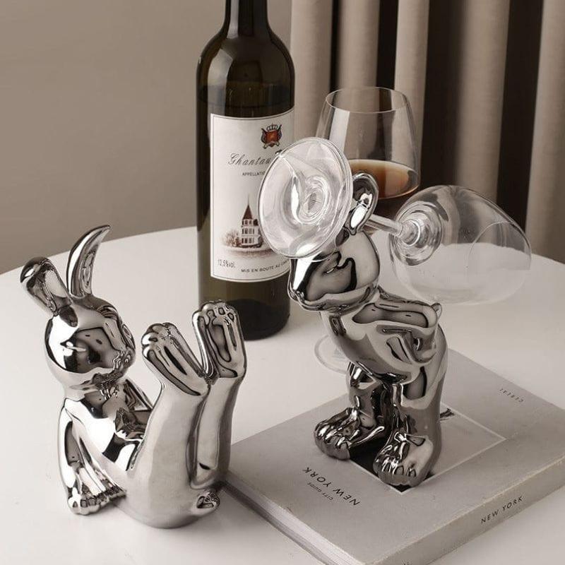 Yunque Rabbit Wine Holder & Decor - 0 - DINIBLO 