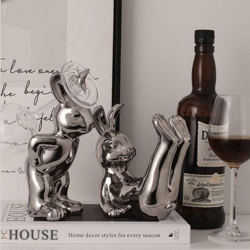 Yunque Rabbit Wine Holder & Decor - 0 - DINIBLO 